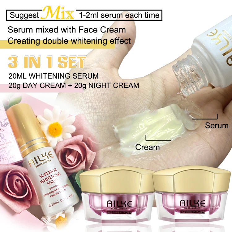 AILKE Face Cream With Hyaluron Whitening Moisturizing Care