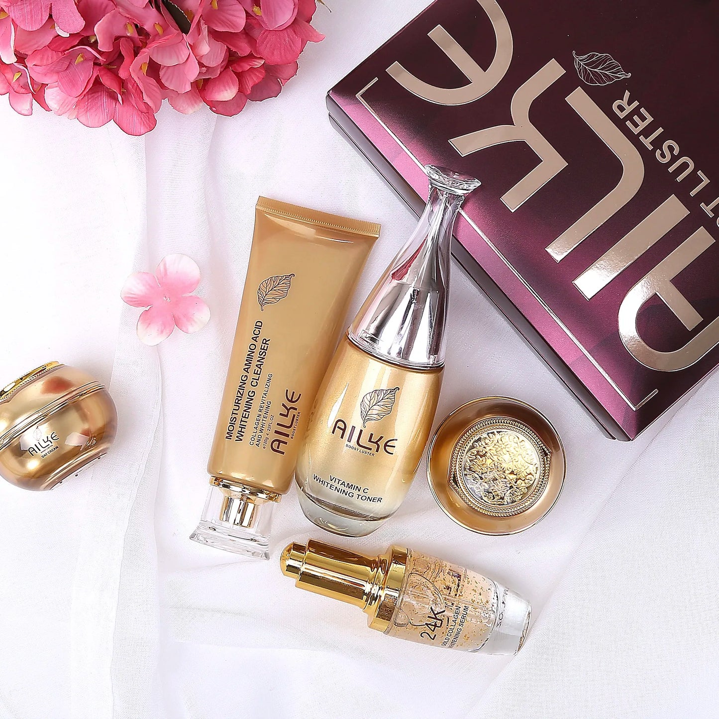 AILKE Cosmetics Facial Skin Care Sets Moisturizing Whitening