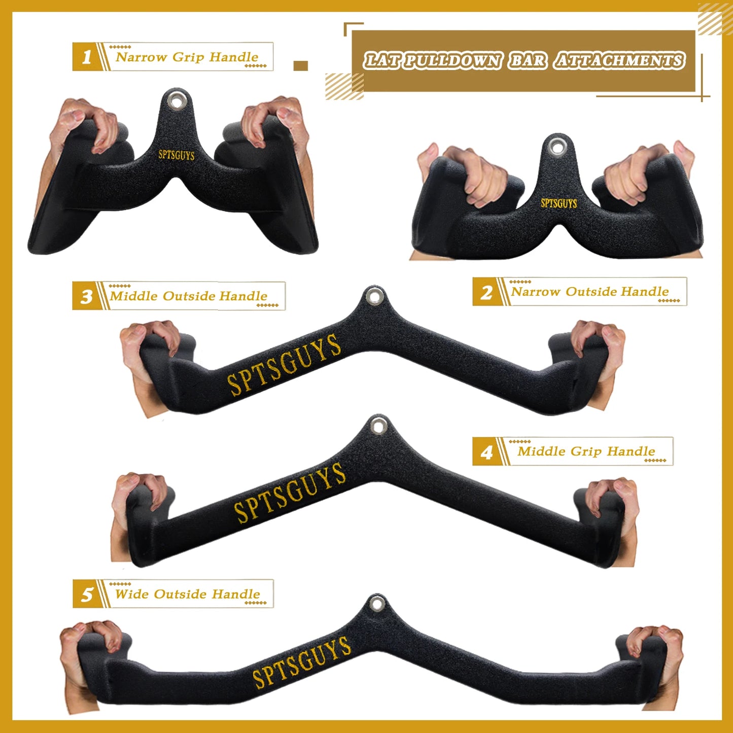 Home Gym Fitness Lat Pull Down Bar LAT Pulldown Attachments