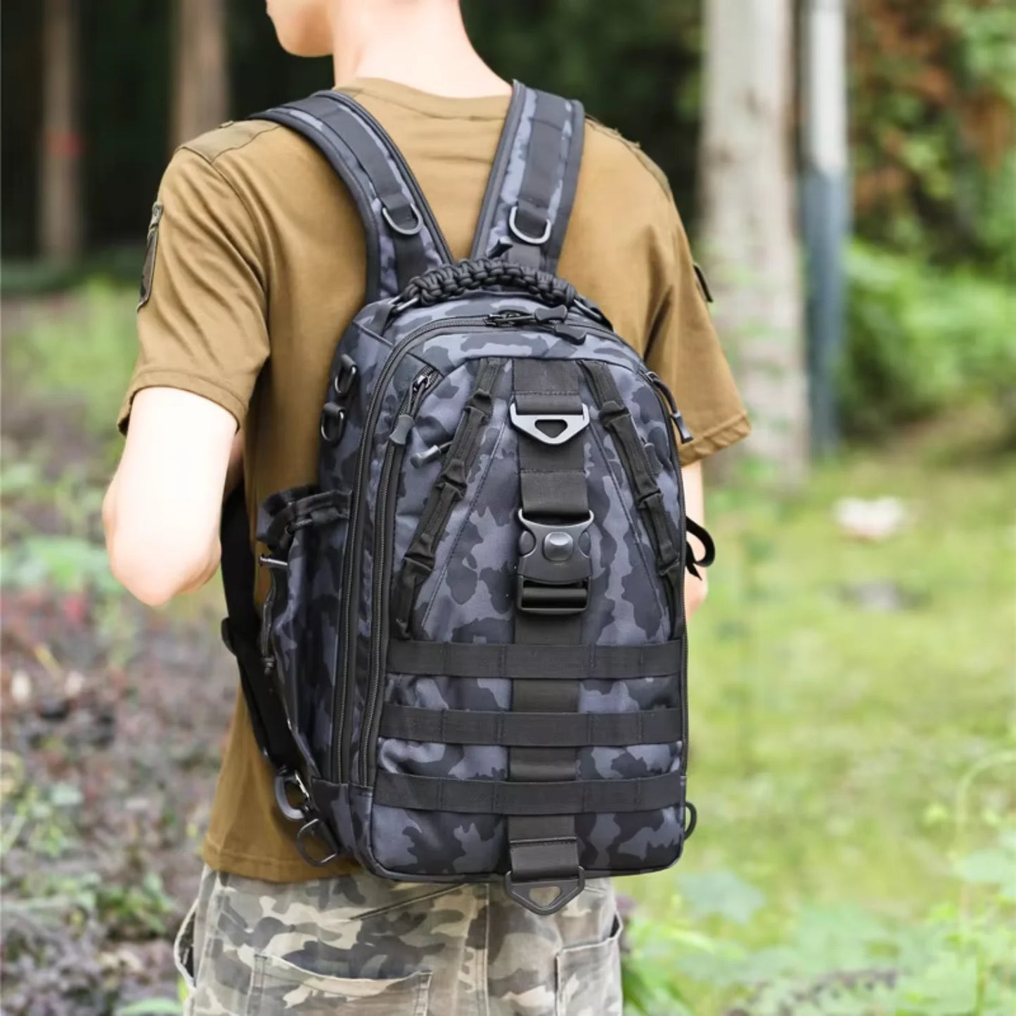 Tactical Backpack Multi-Functional Outdoor Camouflage Design