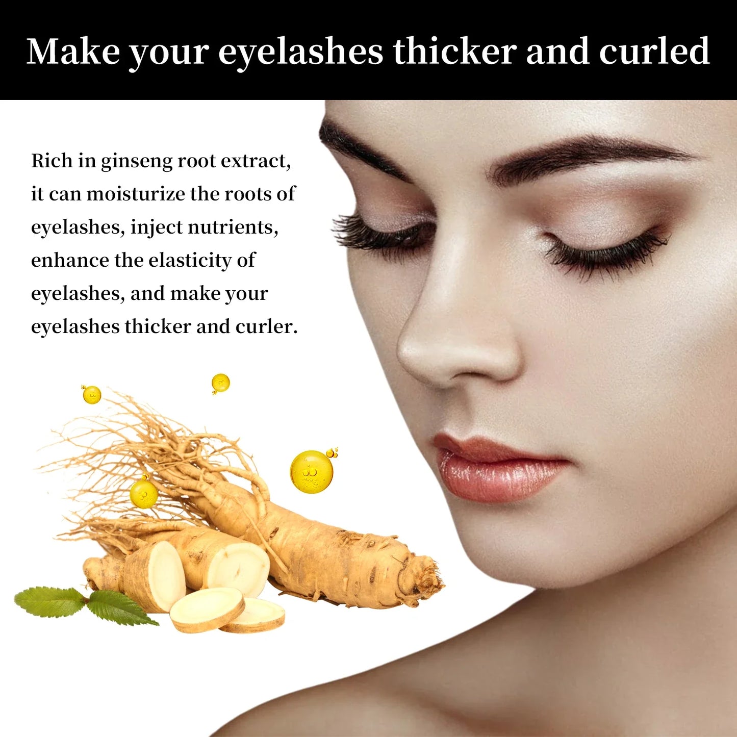 3pcs Eyelash Eyebrow Grown Thick Slender Curling Mascara