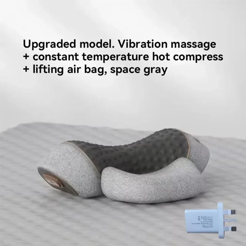 Okayso 3-in-1 Neck Massage Pillow with Heat and Memory Foam