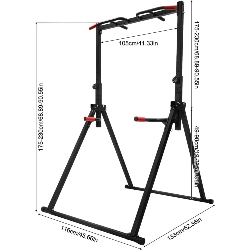 Foldable Power Station Pull-Up Bar Freestanding Tower