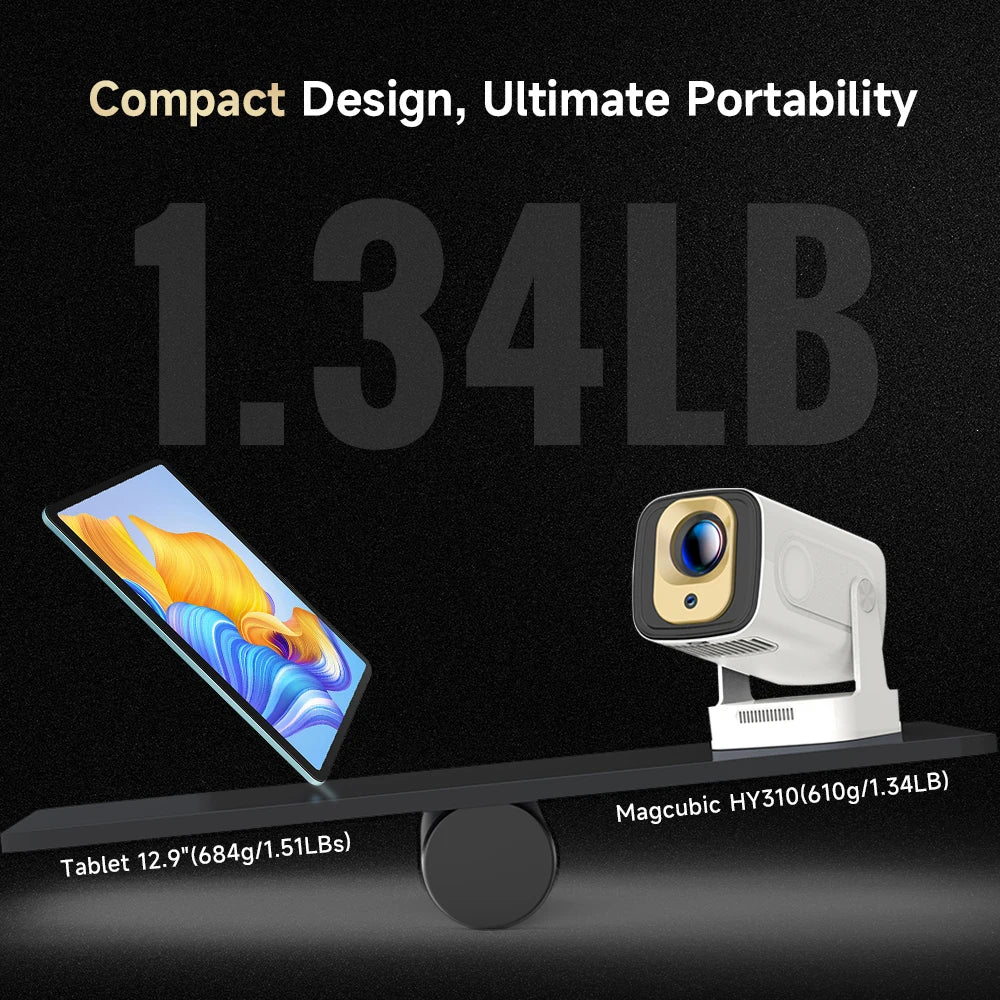 Magcubic HY310 Auto Focus Projector 1080P 4K Mini Outdoor