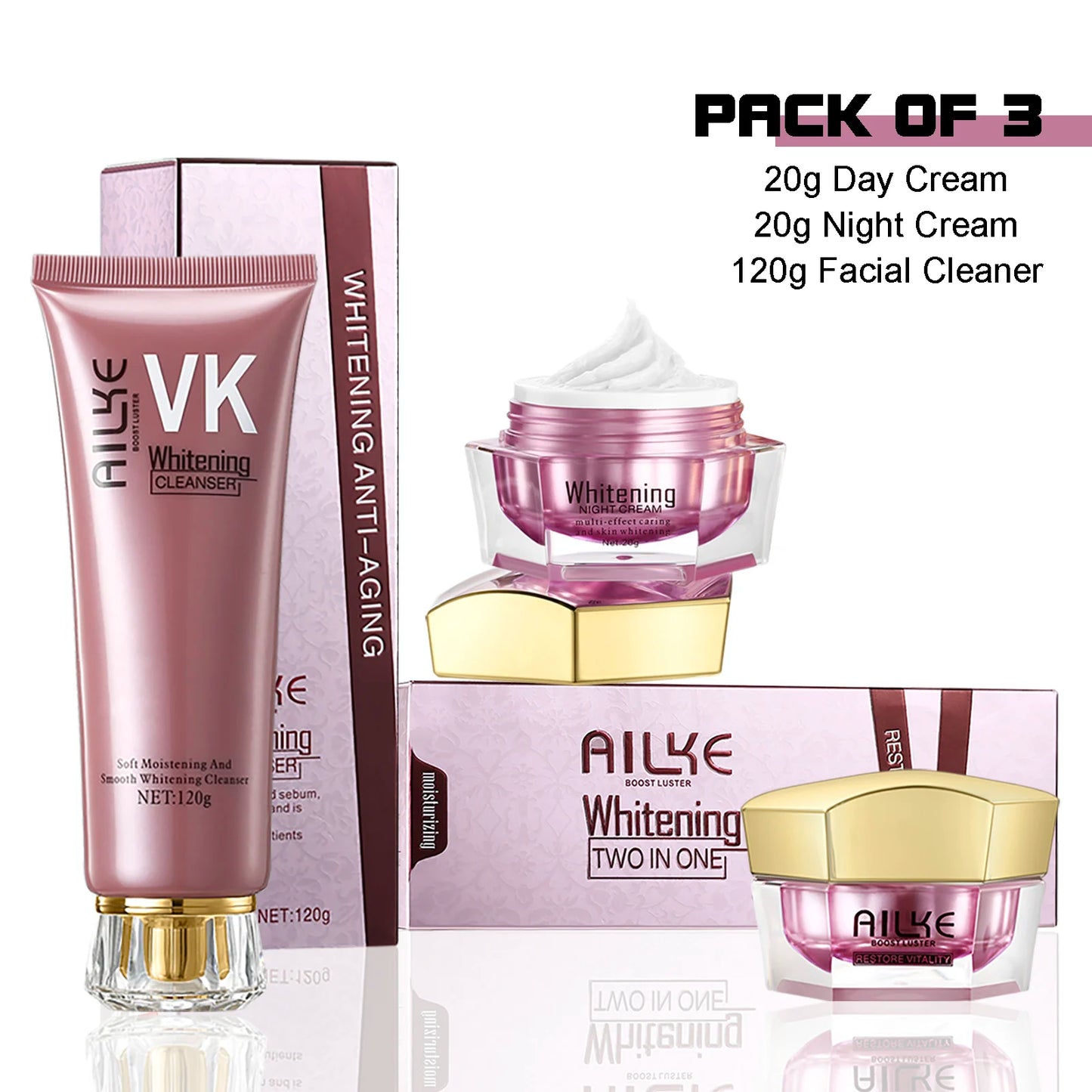 AILKE Face Cream With Hyaluron Whitening Moisturizing Care