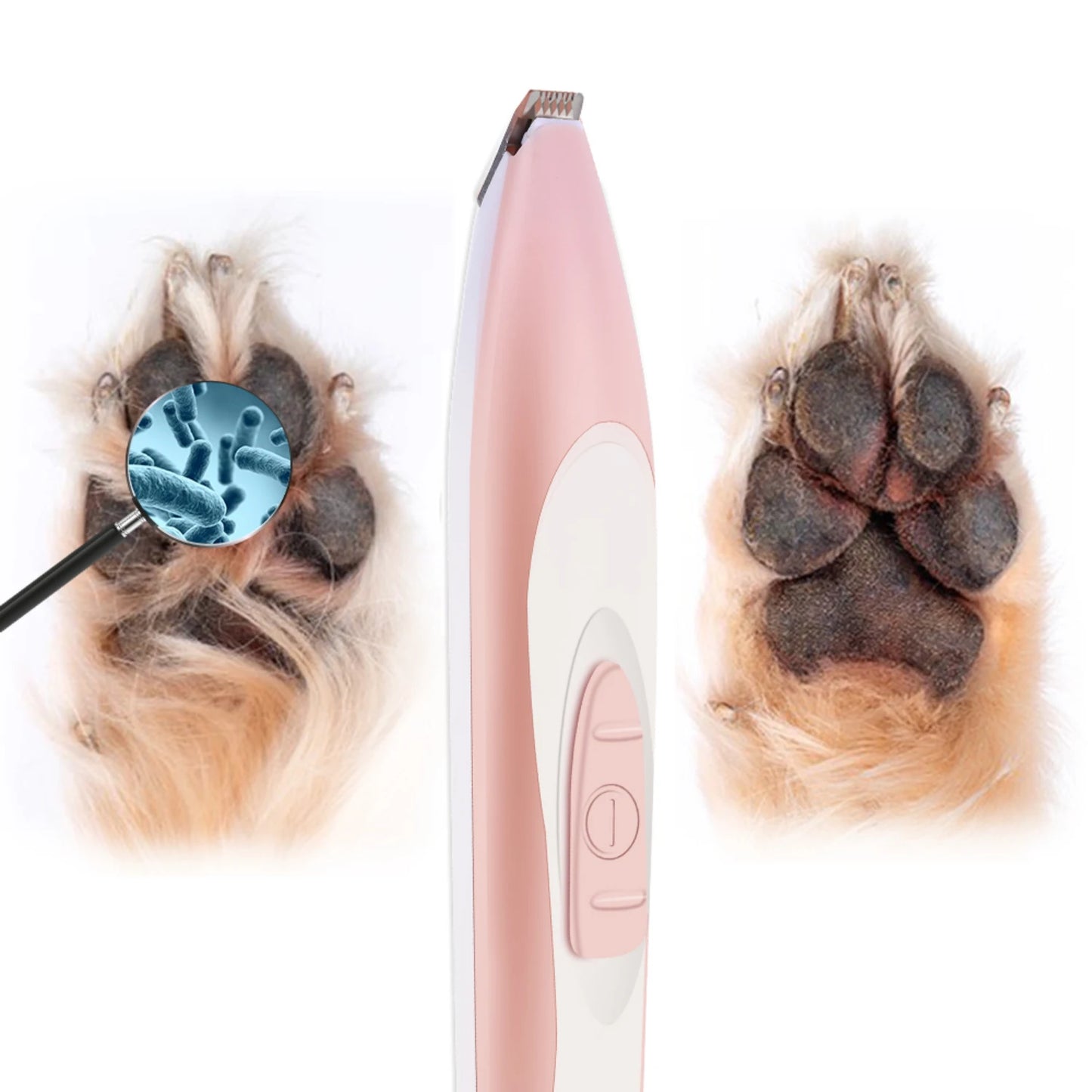 Pet Dog Groomer Trimmer with LED Grooming Lamp USB Charging