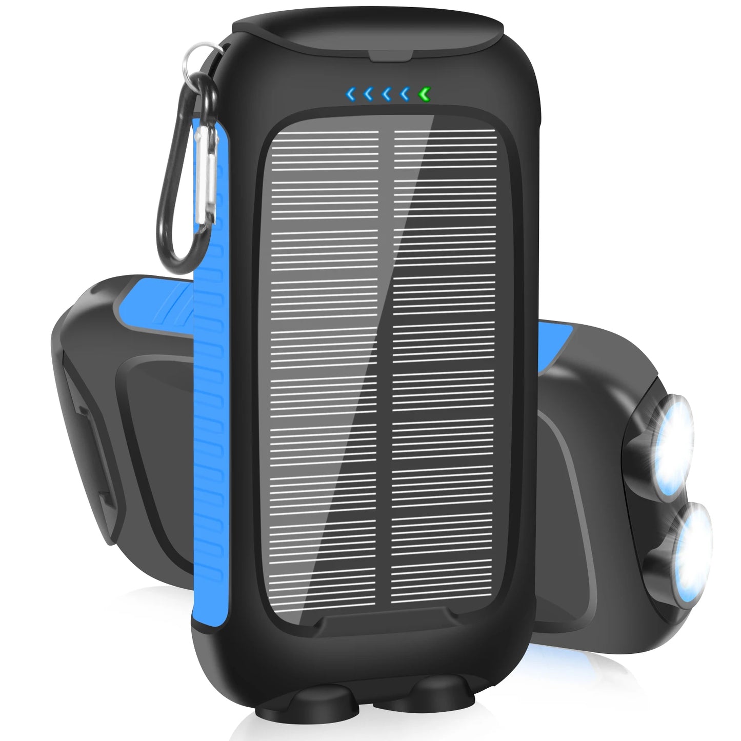 10000mAh Solar Power Bank Portable Waterproof Fast Charge