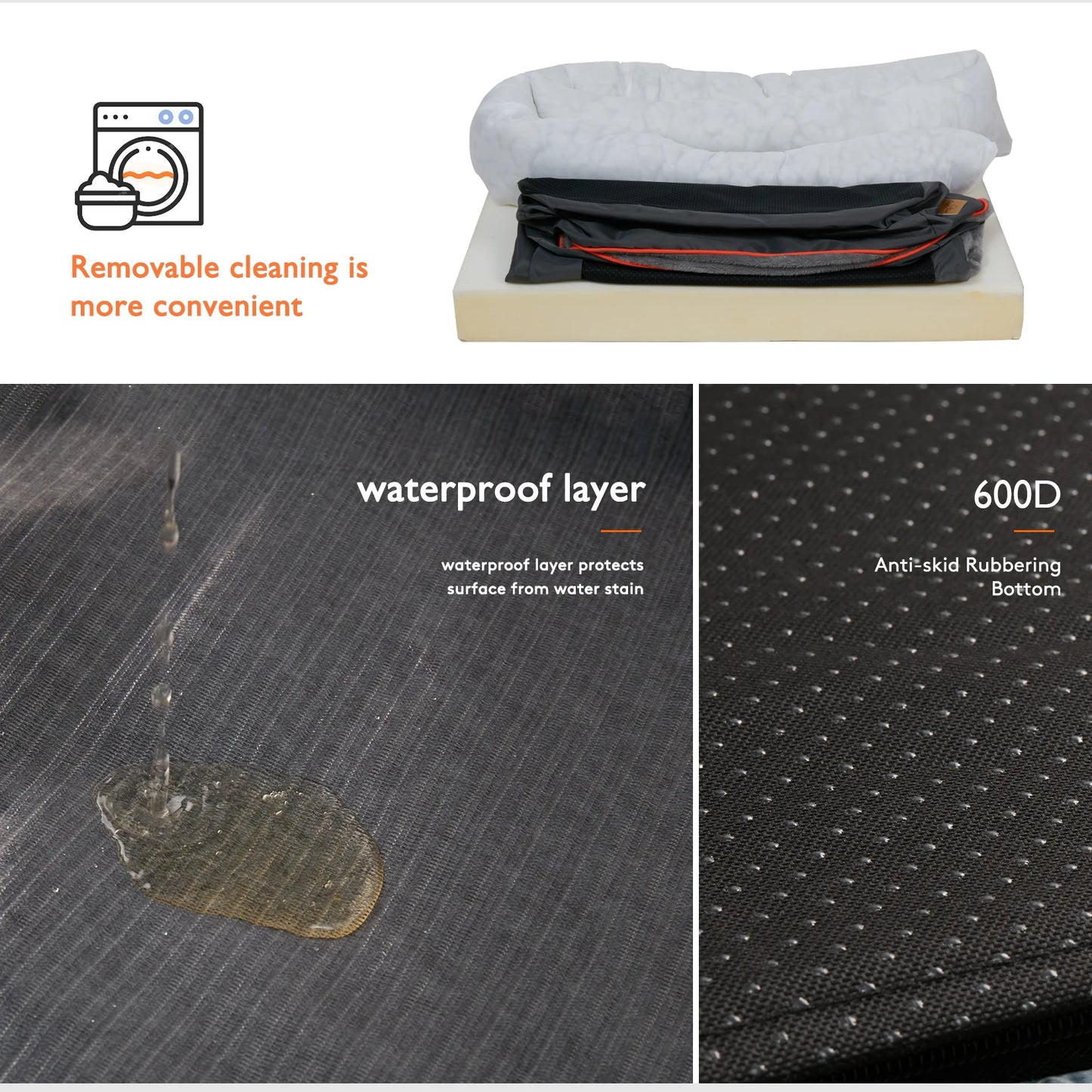 L XL 2XL 3XL Dog Bed Super Soft Orthopedic Foam Mat