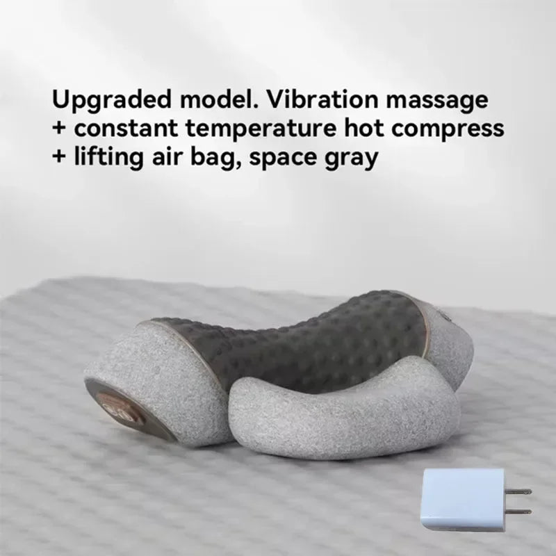 Okayso 3-in-1 Neck Massage Pillow with Heat and Memory Foam