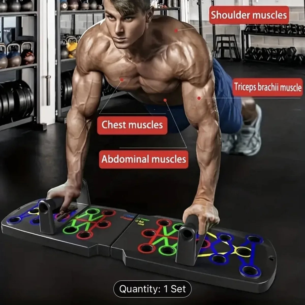Solid Push Up Board Home Workout Equipment Multi-Functional Pushup Stands