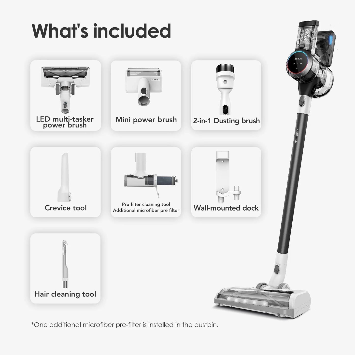 Tineco Pure ONE S11 Cordless Vacuum Cleaner Lightweight Suction
