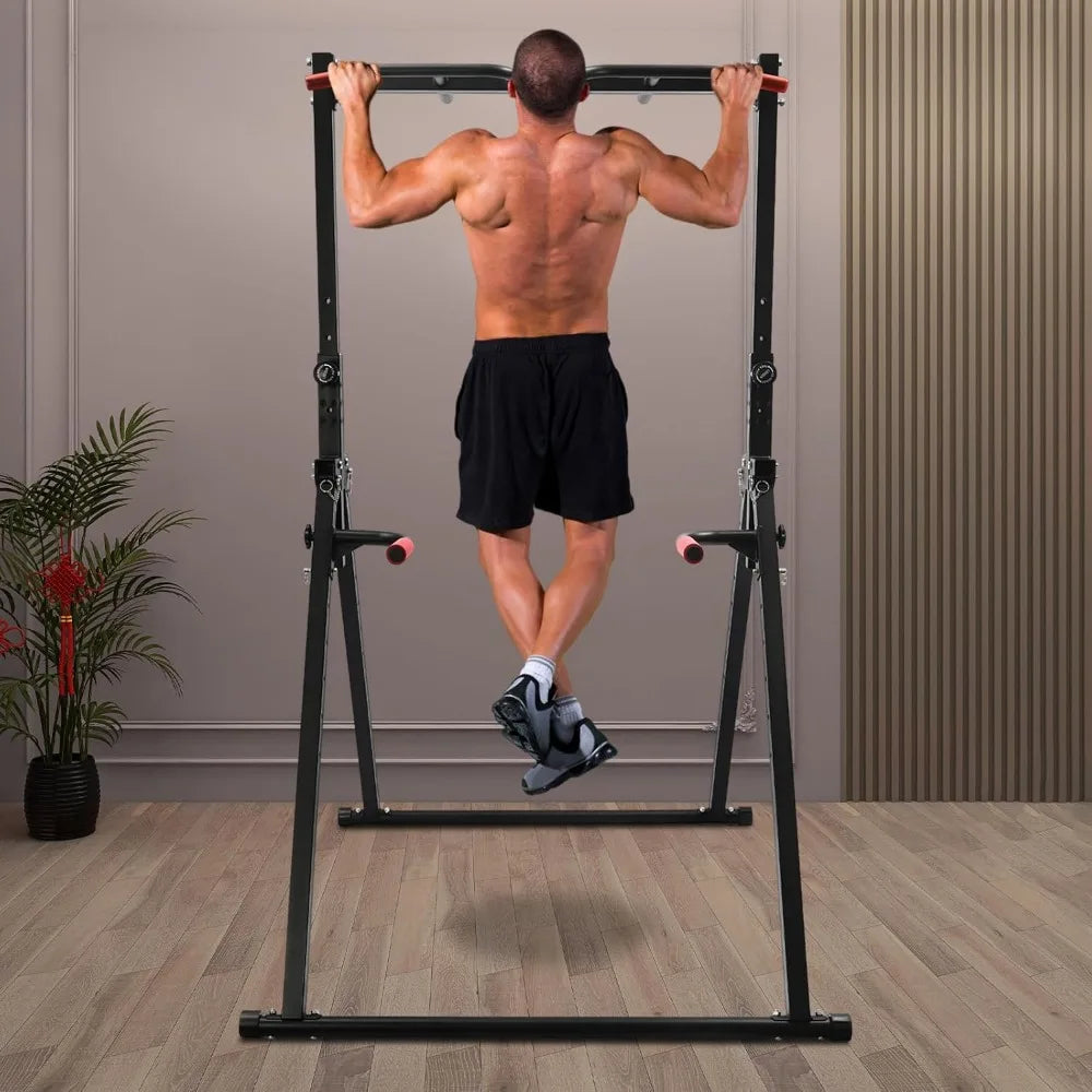 Foldable Power Station Pull-Up Bar Freestanding Tower