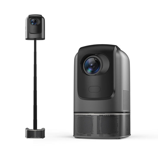 Projector Android Native 1080p Support 4K with Built in Stand