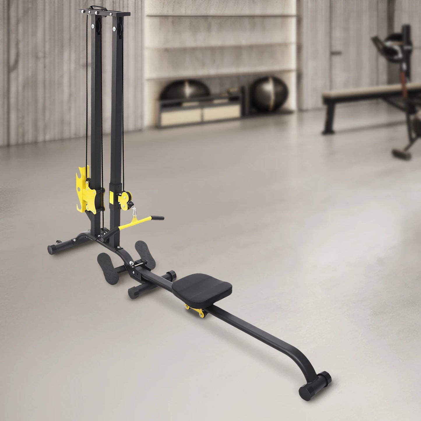 Multifunctional Fitness Rack High Safety Heavy Duty Adjustable Height Home Gym