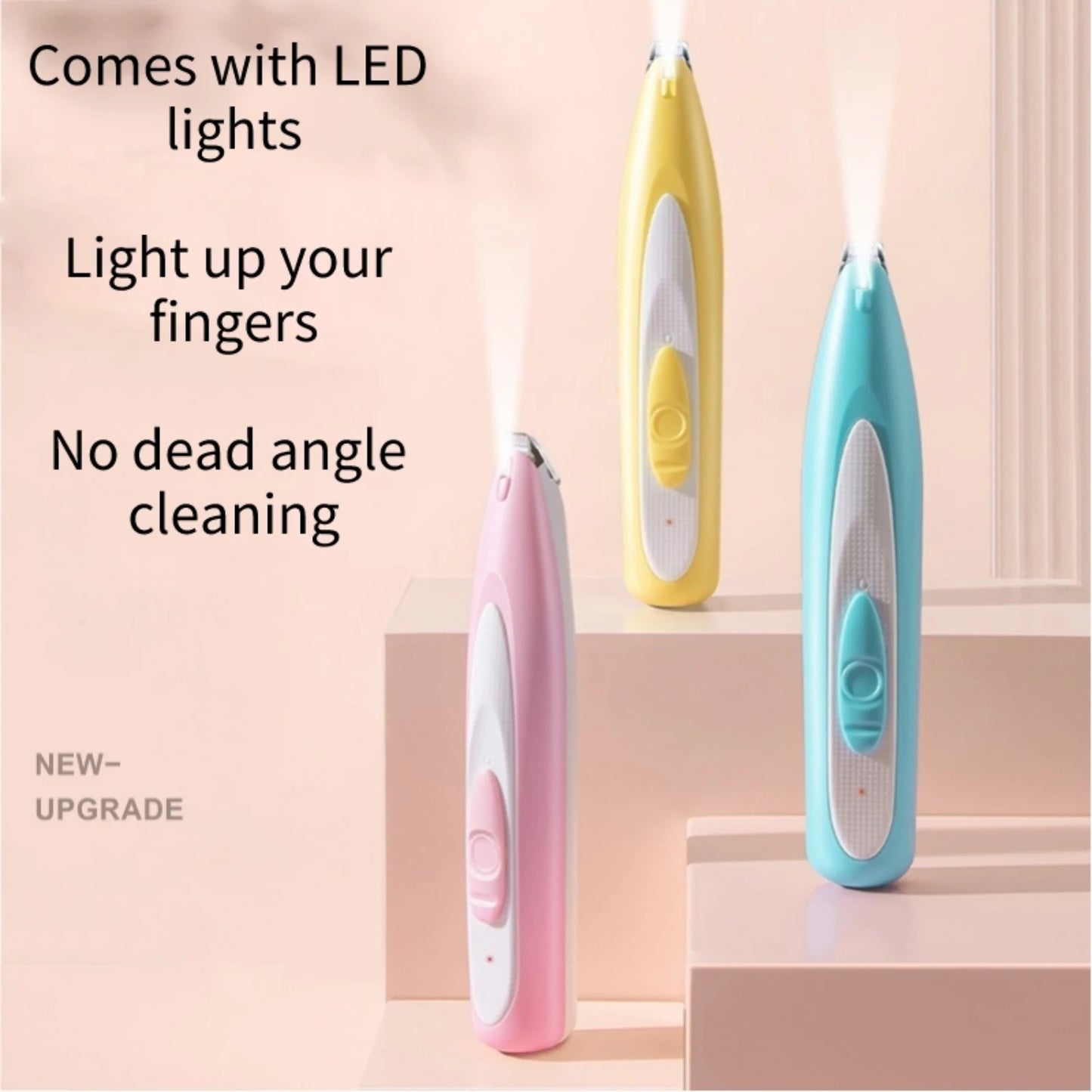 Pet Dog Groomer Trimmer with LED Grooming Lamp USB Charging