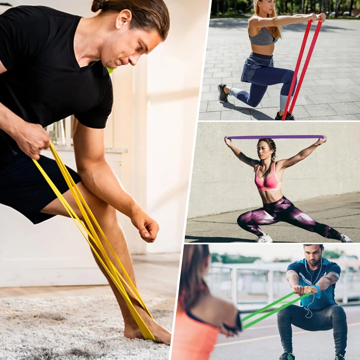 Resistance Bands Set of 5 Pull Up Assist Bands