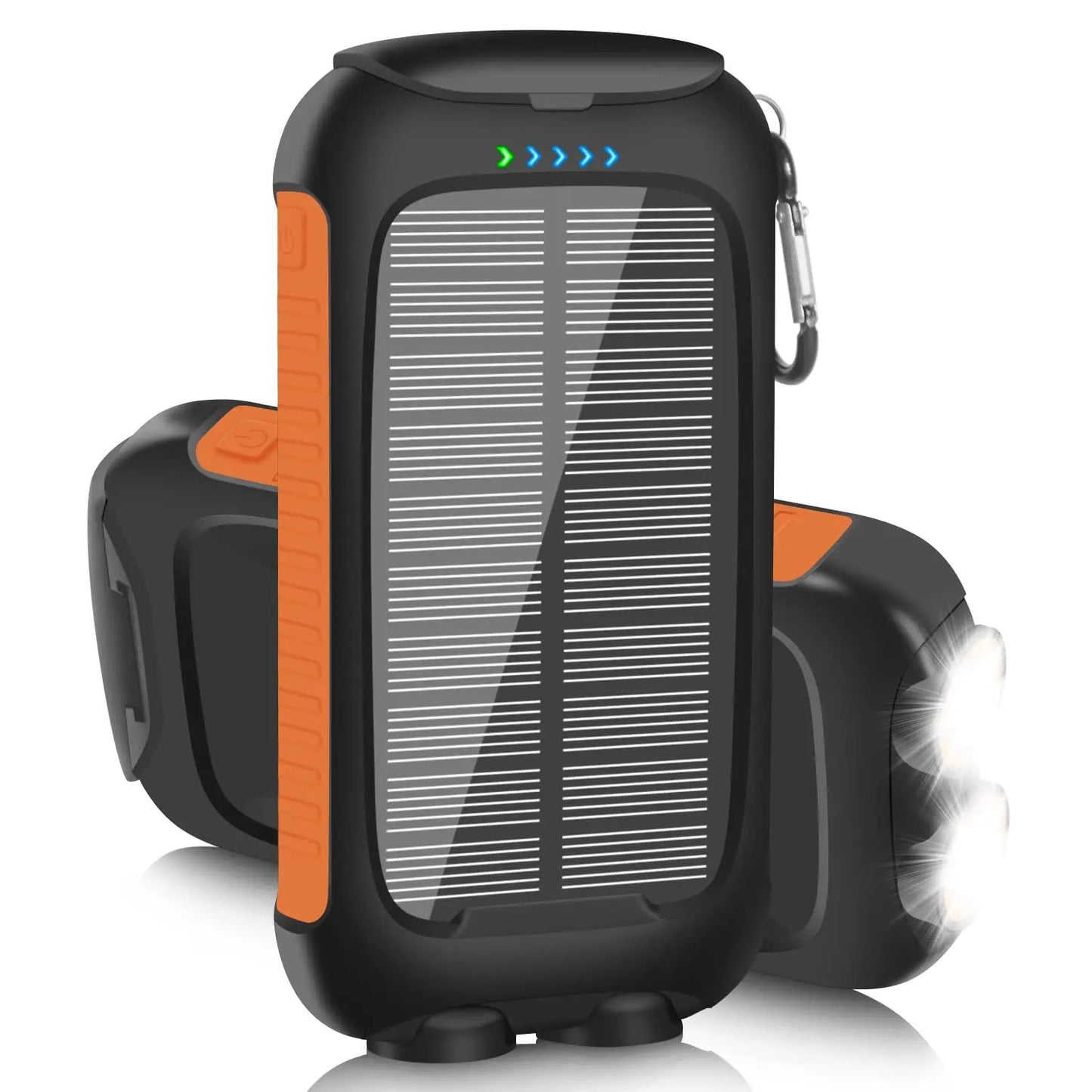 10000mAh Solar Power Bank Portable Waterproof Fast Charge