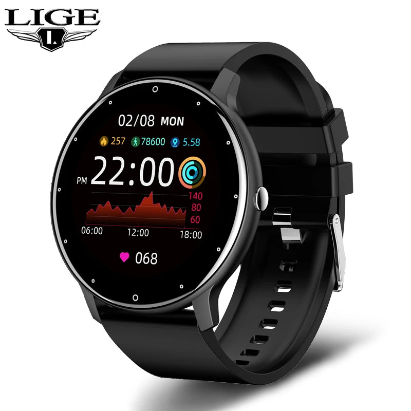 LIGE 2024 New Men Smart Watch Real-time Activity Tracker