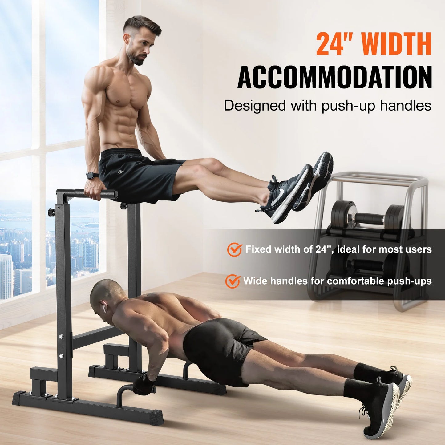 VEVOR 500 lbs Power Tower Pull Up Bar Station for Home Gym