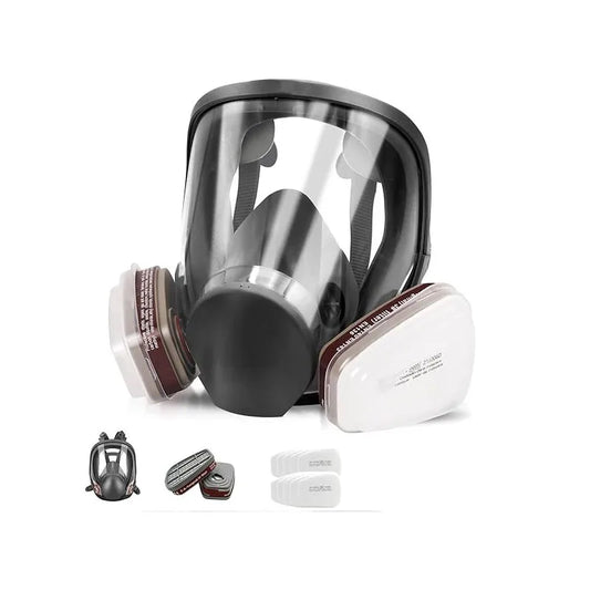 Reusable Respirator Gas Mask Full Facepiece Shield 6800 Face Cover with Filters for Dust Fumes Asbestos Chemicals