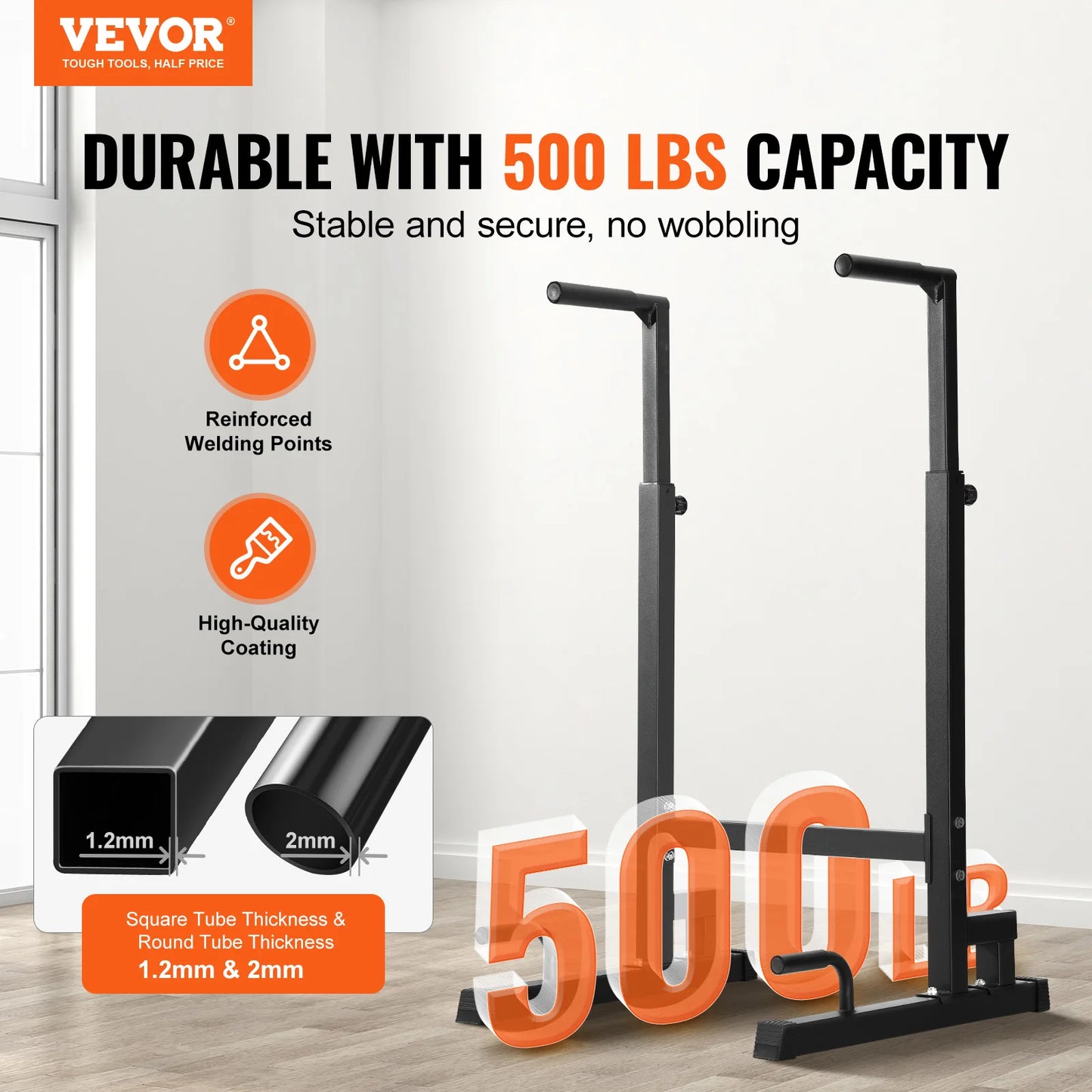 VEVOR 500 lbs Power Tower Pull Up Bar Station for Home Gym