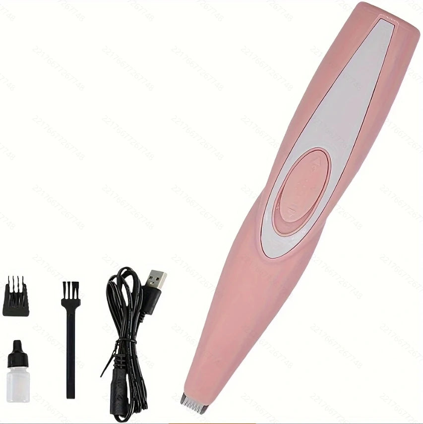 Dog Clippers Grooming Kit Hair Clipper-Low Noise Paw Trimmer- Rechargeable - Quiet Nail Grinder Shaver for Cats and Other Pets ﻿