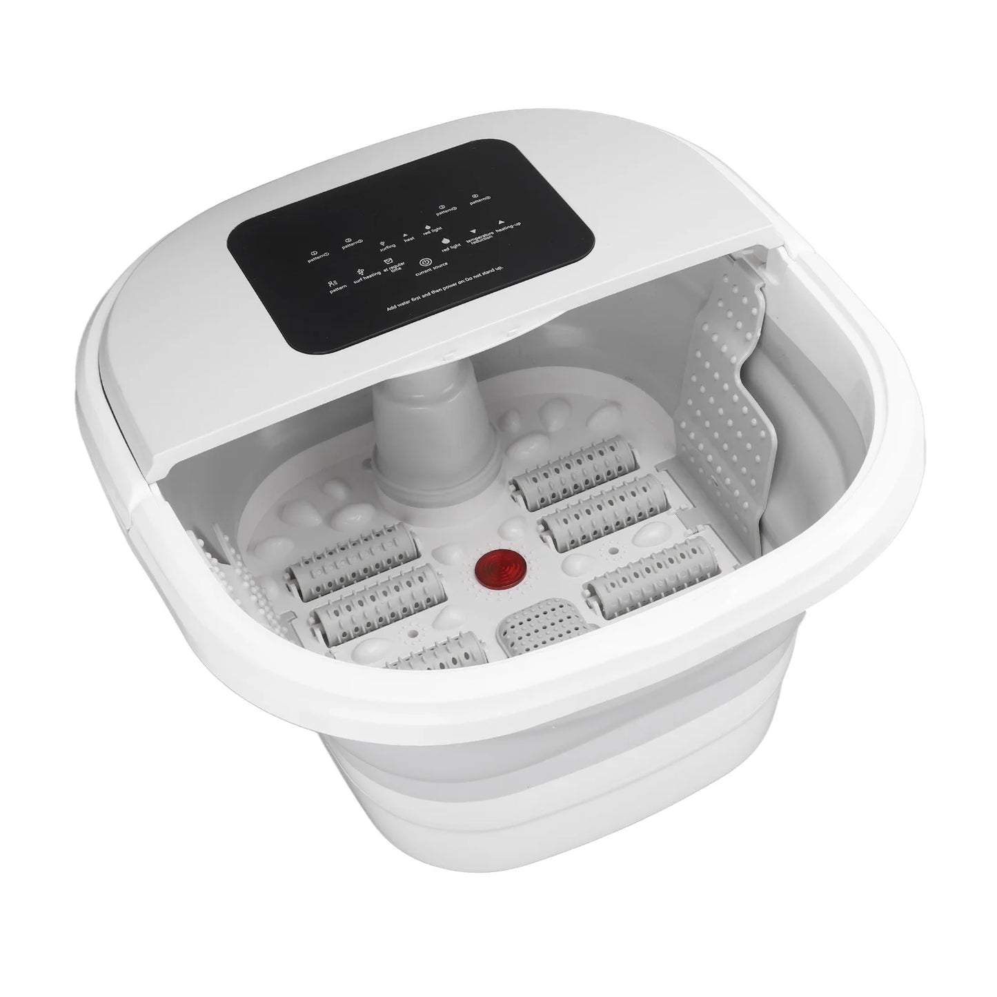 Foot Soak Tub Smart Foldable 420W 8L Large Capacity Heating Foot Massager Spa Soaker with 8 Set Rollers Foot Massager Spa Soaker