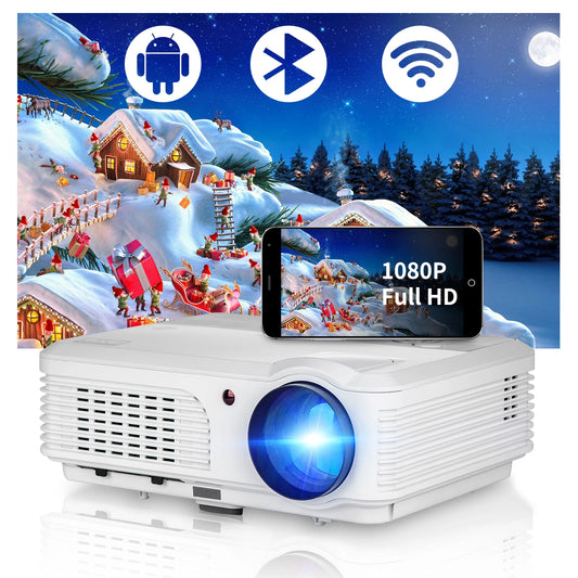 4K 10000 Lumens Android Beamer Projector Outdoors Full HD