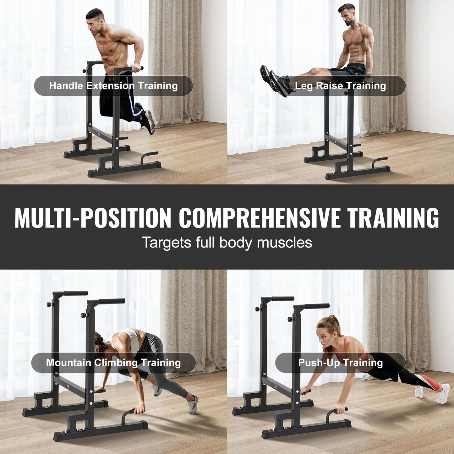 VEVOR 500 lbs Power Tower Pull Up Bar Station for Home Gym