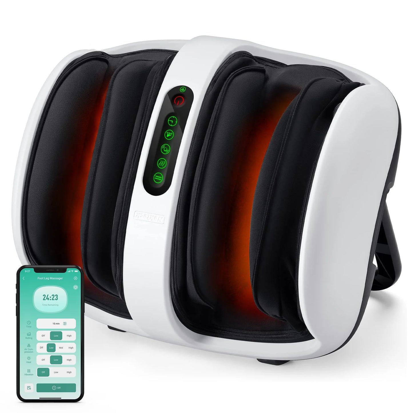 Nekteck Electric Foot Massager Shiatsu Kneading Deep Tissue Relax Roller Calf Pain Relief Fatigue Muscles Smart Foot Spa Machine