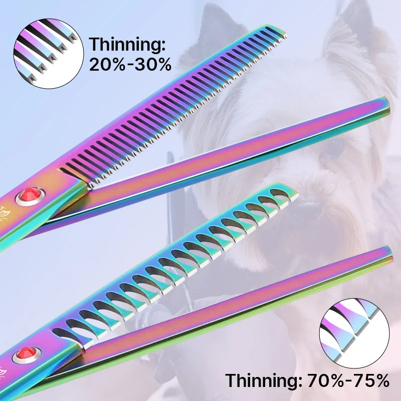 Fenice Classical Model Homeuse 9cr Steel Dog Grooming Shears Set