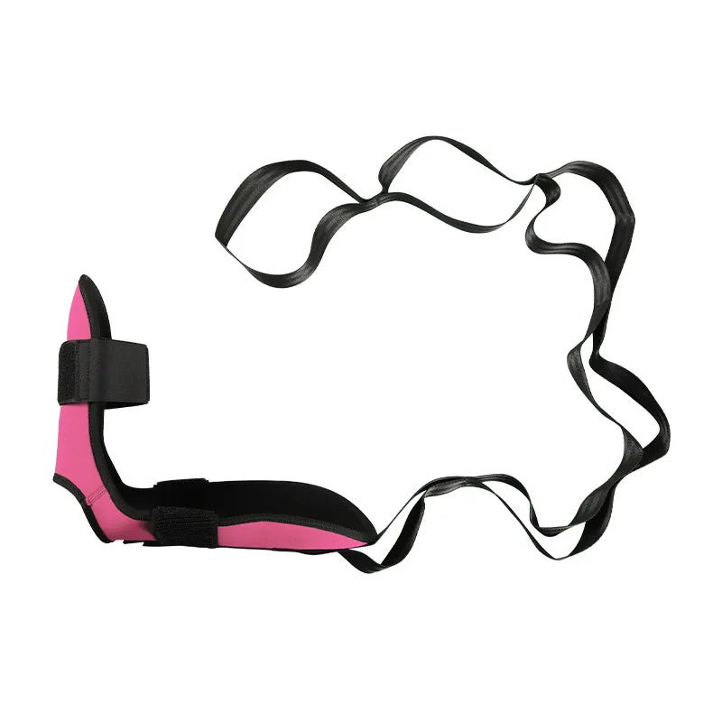 Foot and Calf Stretcher-Stretching Strap For Plantar Fasciitis,Achilles Tendonitis & Hamstring. Yoga Foot & Leg Stretch Strap