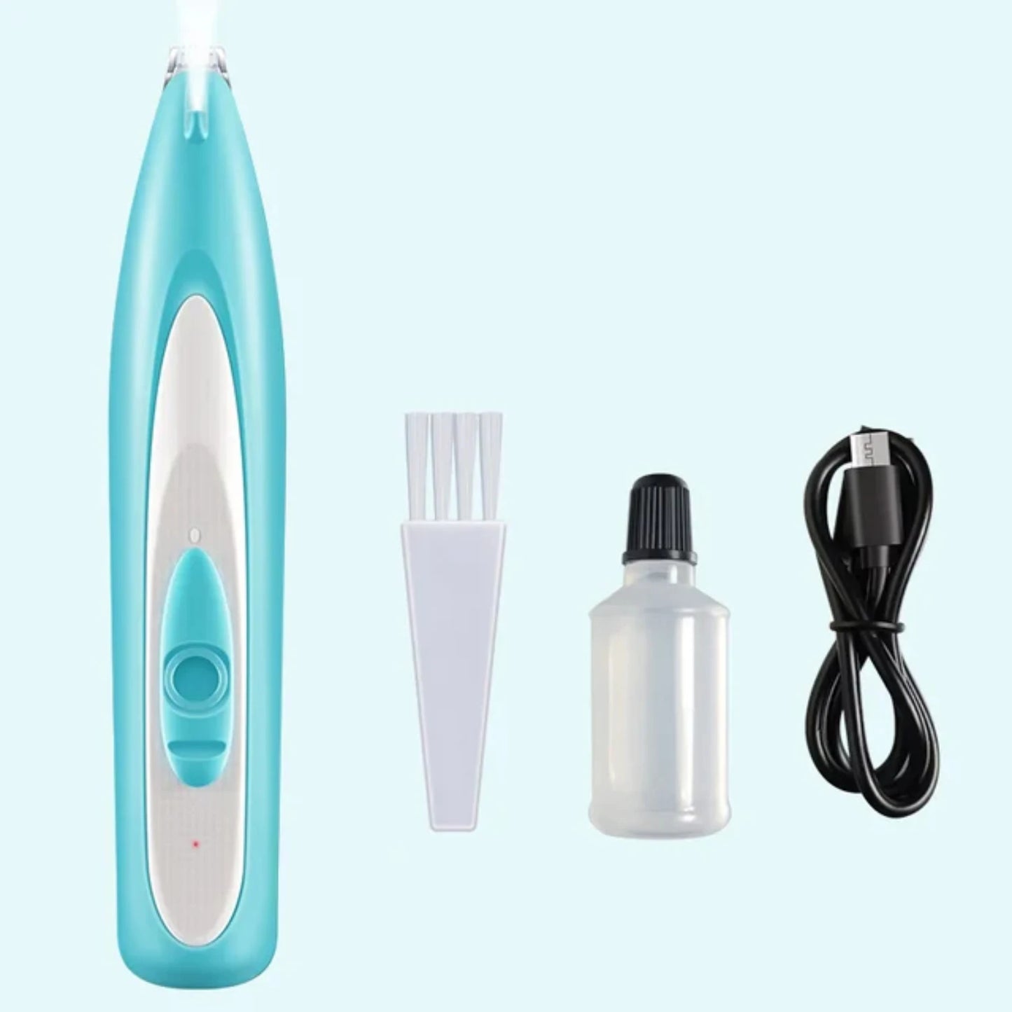 Pet Dog Groomer Trimmer with LED Grooming Lamp USB Charging