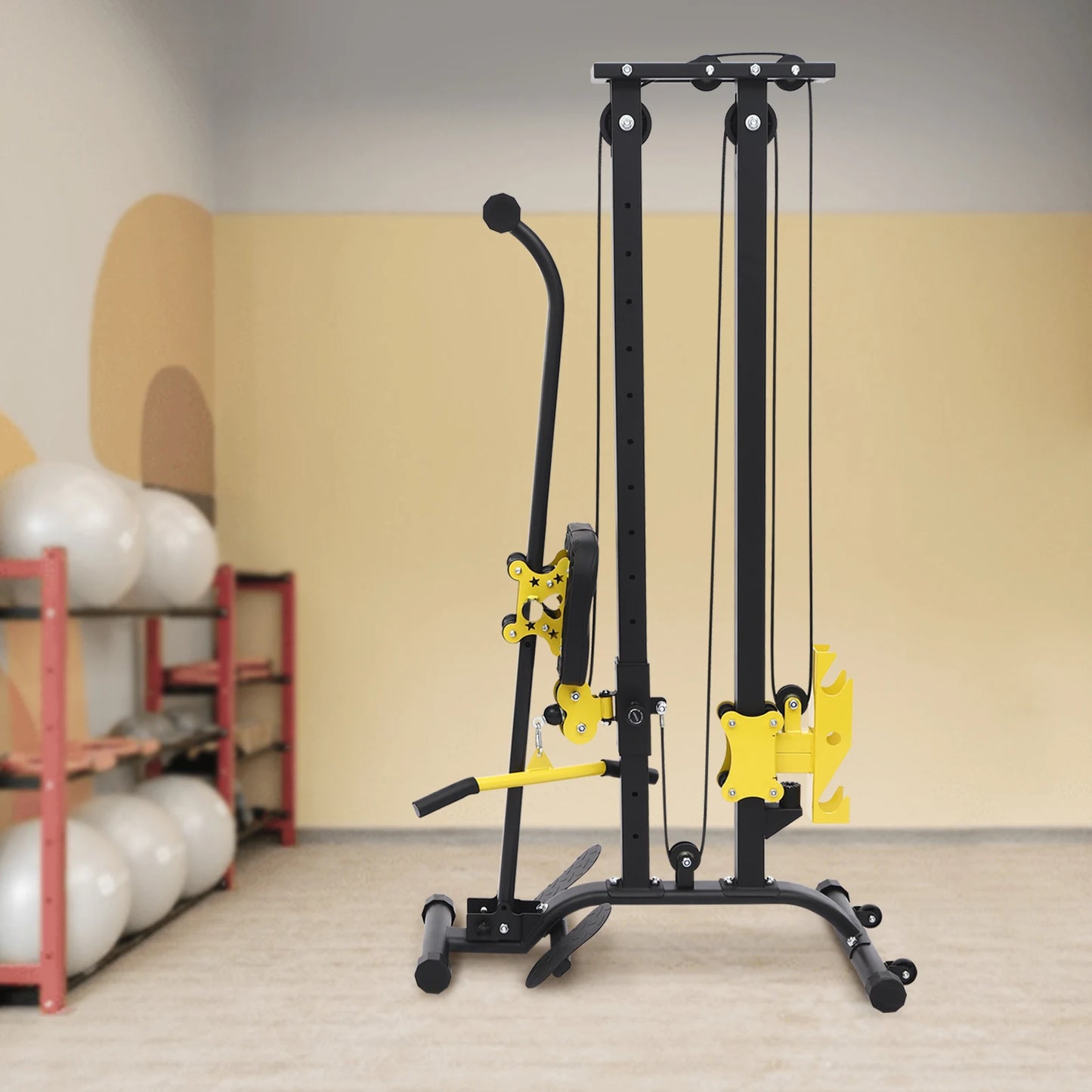 Multifunctional Fitness Rack High Safety Heavy Duty Adjustable Height Home Gym