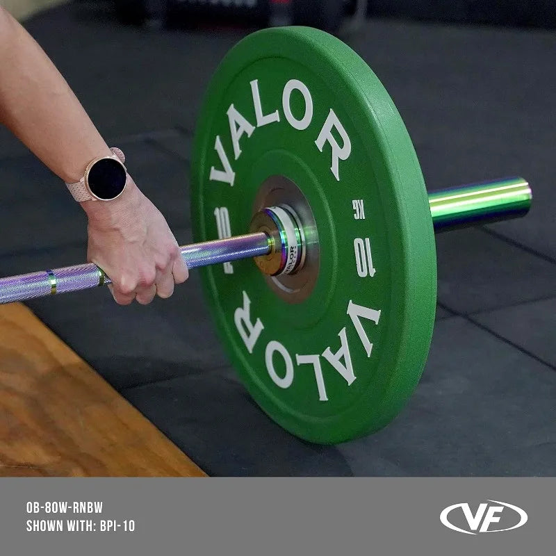 Valor Fitness Barbells - 80in 35lb Weight Bar for Home Gym