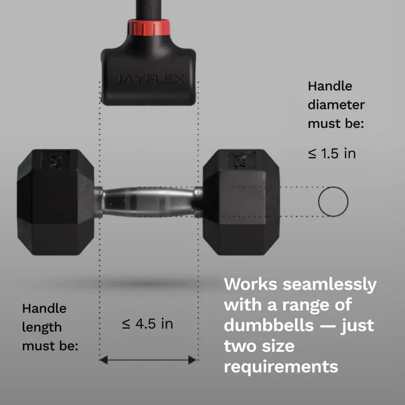 Jayflex Hyperbell Dumbbell Converter Adjustable Barbell Set