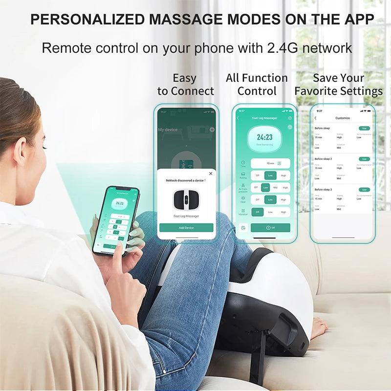 Nekteck Electric Foot Massager Shiatsu Kneading Deep Tissue Relax Roller Calf Pain Relief Fatigue Muscles Smart Foot Spa Machine